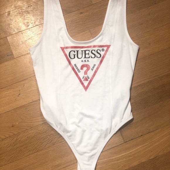 Guess bodysuit white!! XS never worn!! - Picture 3 of 4